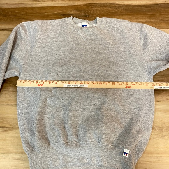 Vintage Russell Athletic Sweatshirt Mens Medium Heather Gray Crewneck 90s USA - Picture 7 of 9